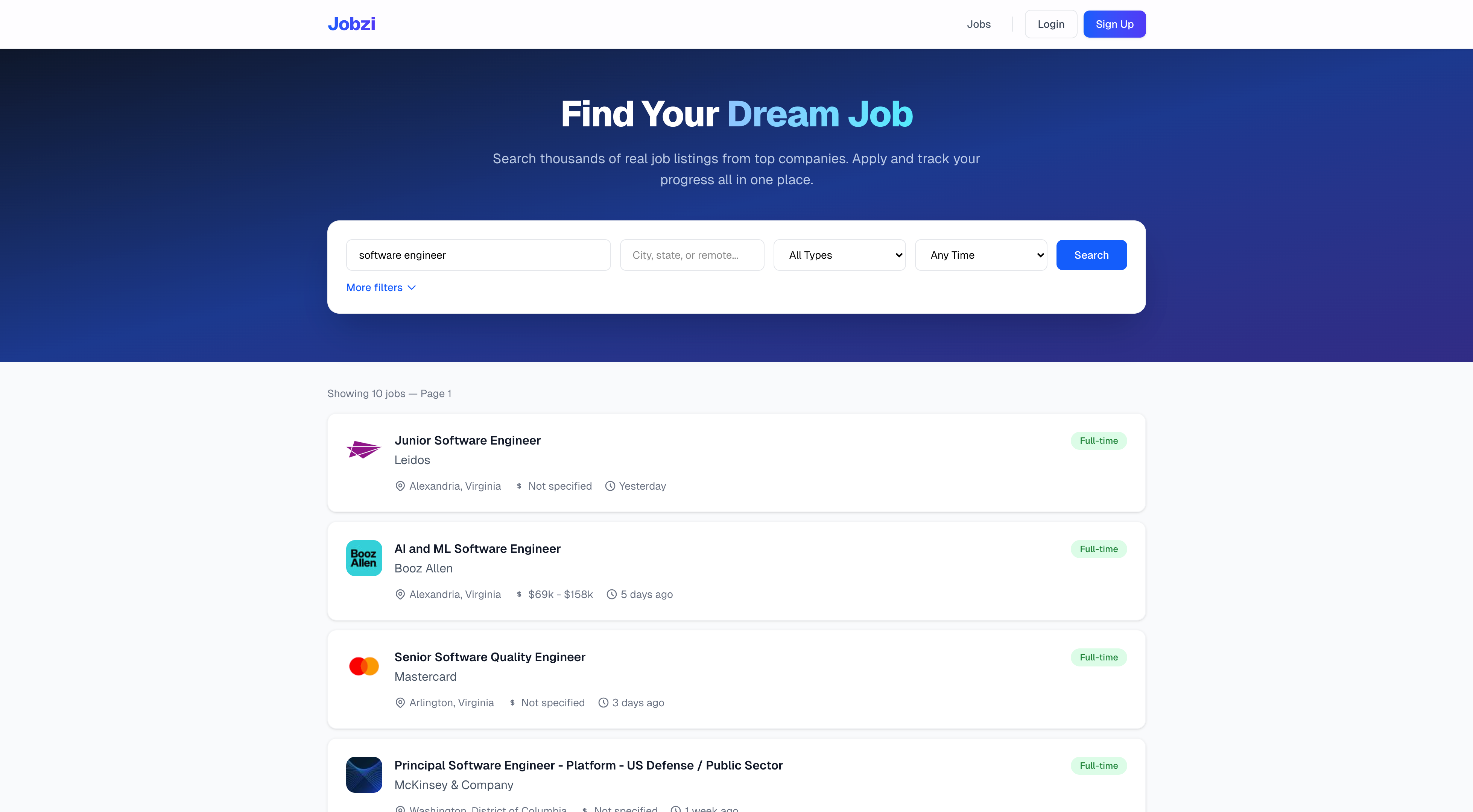Jobzi – AI Job Board